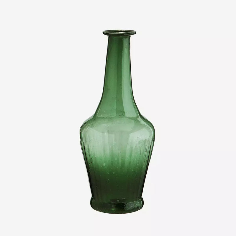 Green recycled vase