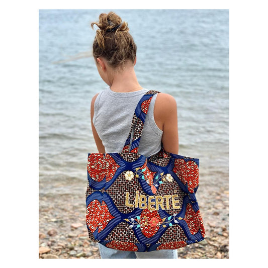 Kossiwa bag embroidered LIBERTE
