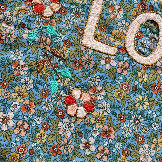 Lisette embroidered bag LOVE