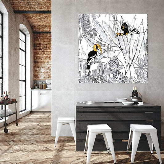 Custom-made painting - Duo of Toucans
