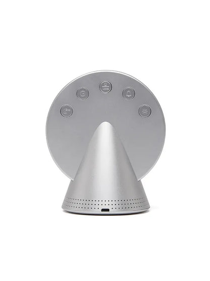 CONIC RADIO ALARM CLOCK W SPEAKER - GLACIER ALU