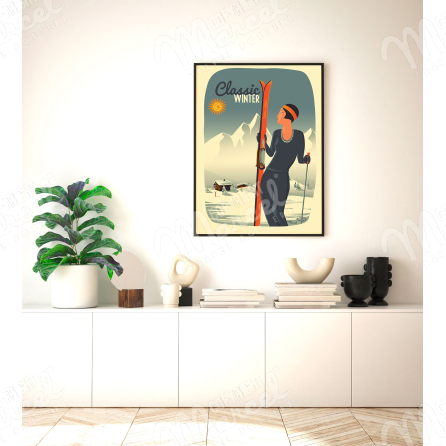 Poster "Lady Ski"