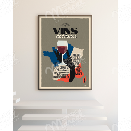 Poster WINES OF FRANCE