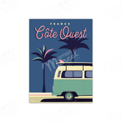 Poster WEST COAST "Palm Van"
