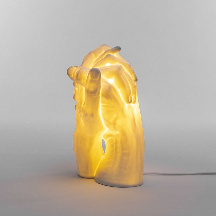PORCELAIN LAMP “WITH ME” Cm. 21,6x17,5 h.32