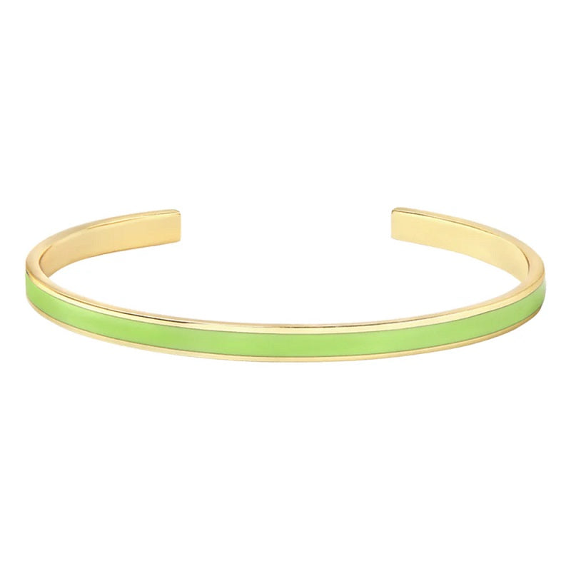 BANGLE Lacquer adjustable thin cuff bangle - Yuzu