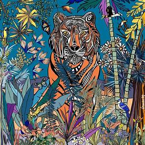 Tiger, King of the Jungle Alu print 2