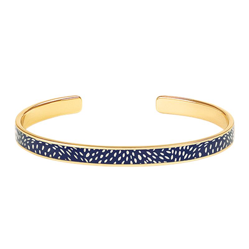 Fin Cuff Night Blue and white