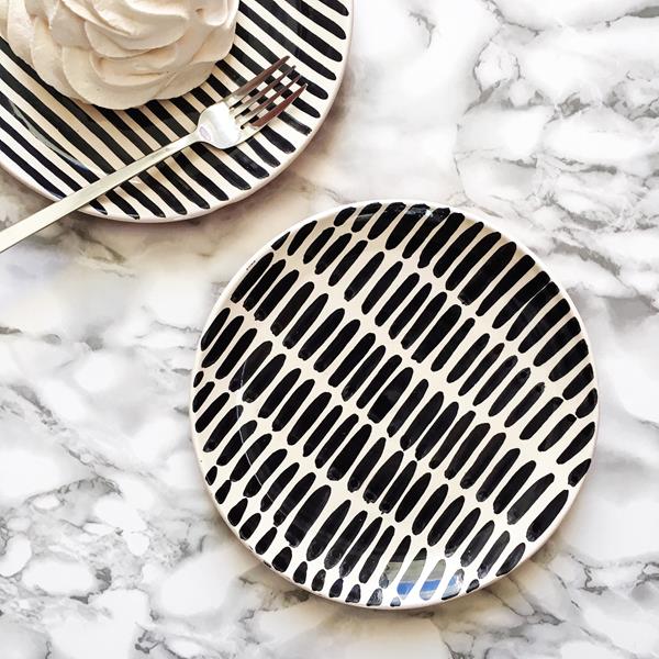 Casa Cubista Black Dash Small Plate Maison Marcel