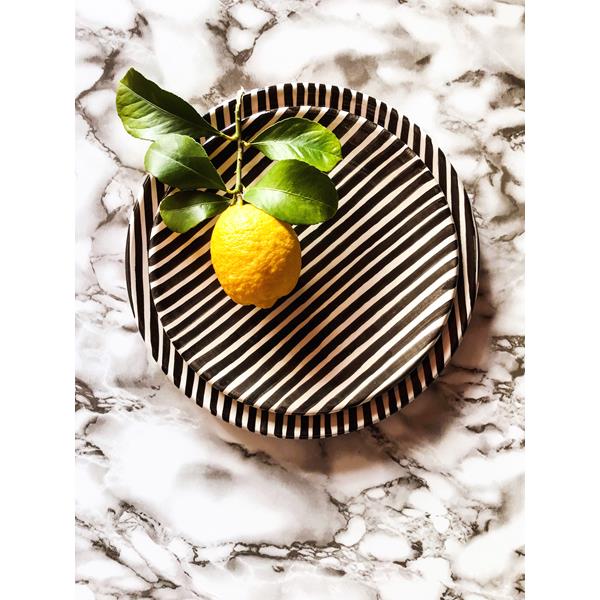 Casa Cubista Black Stripes Small Plate Maison Marcel