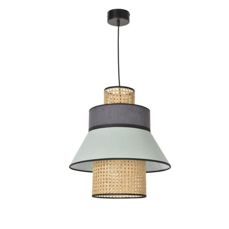 Large Hanging Lamp Singapour Almond & Anthracite