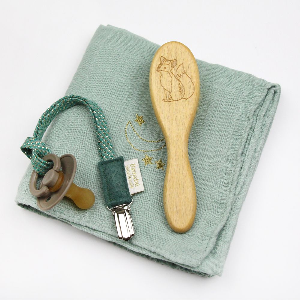 Maison Marcel Barnabe Aime Le Café Green Pacifier Holder