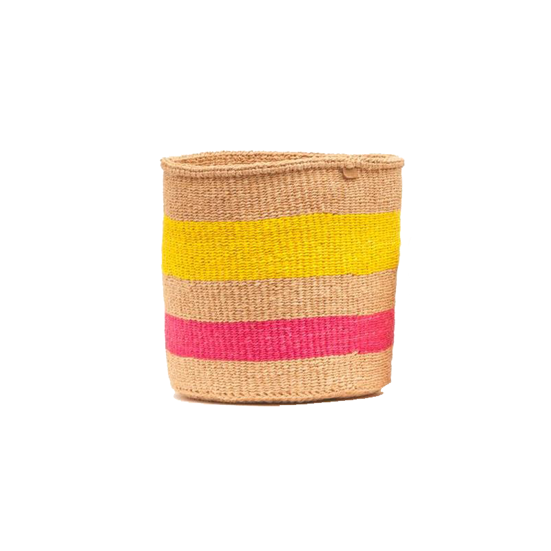 Maison Marcel Basket Pink & Yellow - XS to L The Basket Room