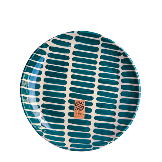 Maison Marcel Case Cubista Teal Dash Small Plate