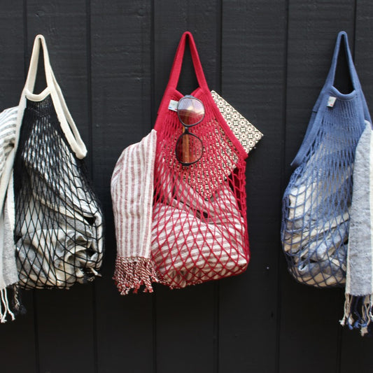 Maison Marcel Filt Red Net Bag