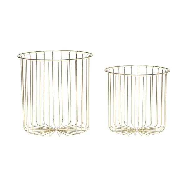 Maison Marcel Hubsch M Brass Wire Basket