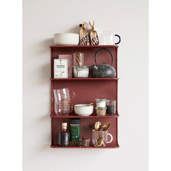 Maison Marcel Hubsch Perforated Shelf Red