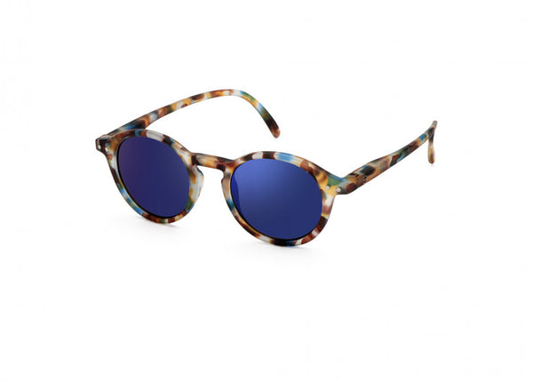 Maison Marcel IZIPIZI Blue Tortoise Soft Blue Mirror Lenses Curved (#D) Junior Sunglasses