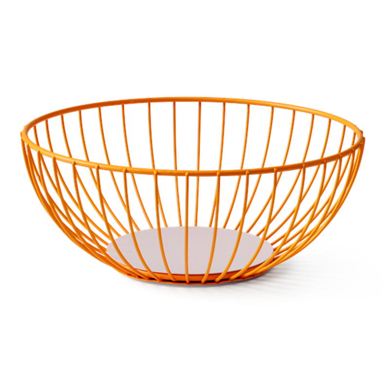 Maison Marcel Octaevo Large Wire Basket Orange
