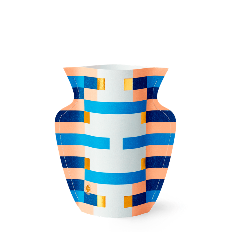 Maison Marcel Octaevo Small Vase Stripes Blue