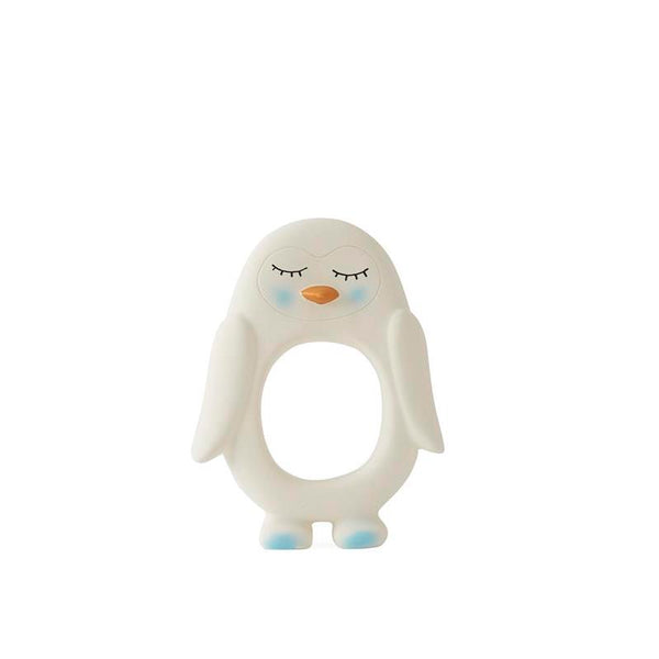 Maison Marcel Oyoy Penguin Baby Teether White