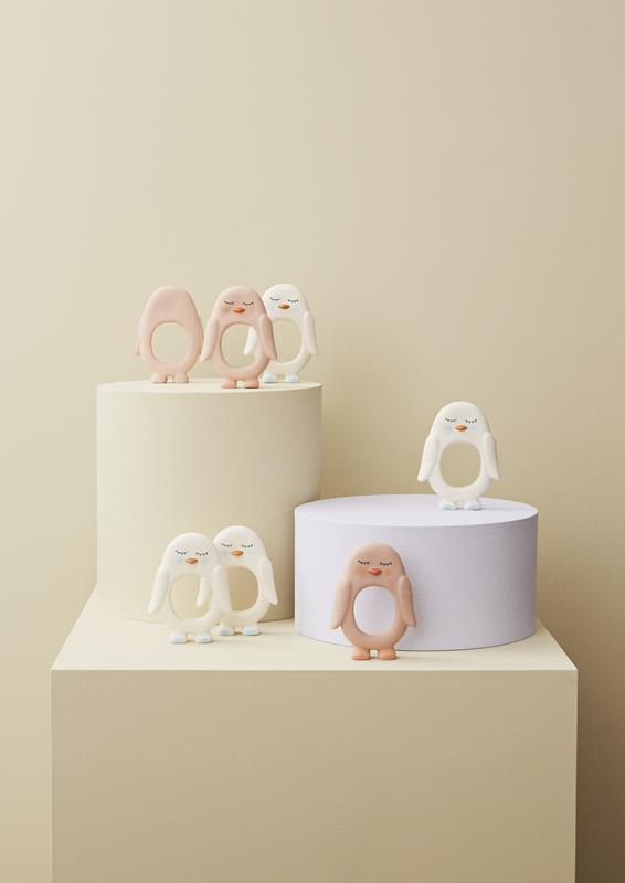 Maison Marcel Oyoy White Penguin Baby Teether