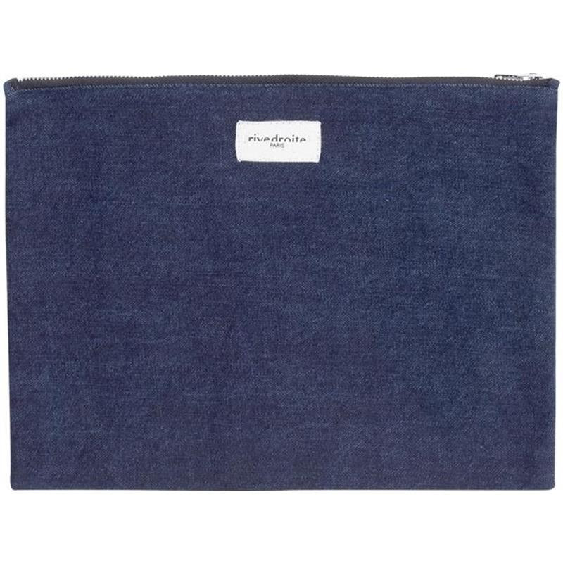 Maison Marcel Rive Droite Pouch Raw Denim Large