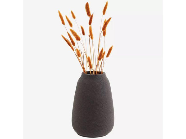 Matt Black Stoneware Vase