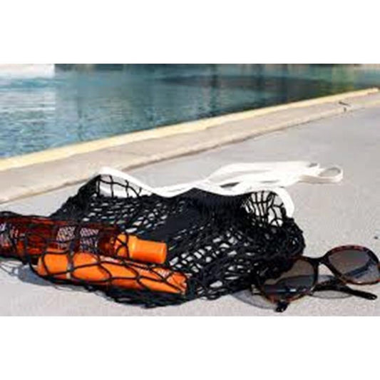 String bag Noir & Ecru