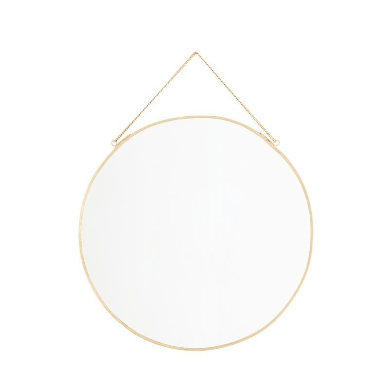 Round Brass Mirror