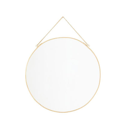 Round Brass Mirror