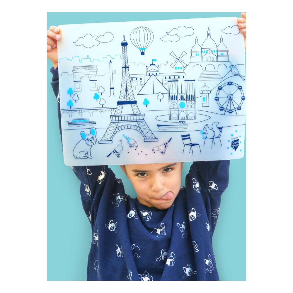 Superpetit Coloring Paris Table Mat Maison Marcel