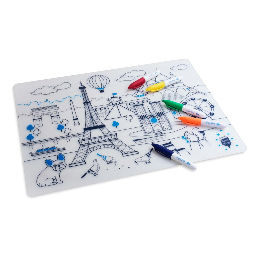 Superpetit Coloring Table Mat Paris Maison Marcel