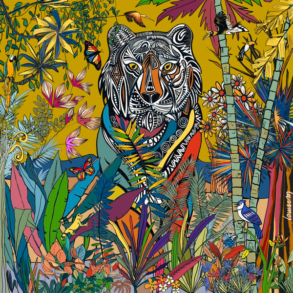 Tiger, King of the Jungle Alu print