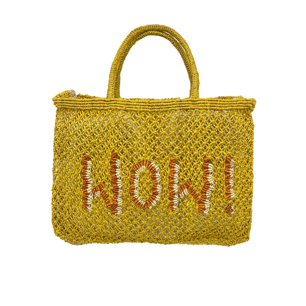 Wow! Yellow with Orange and Natural Bag