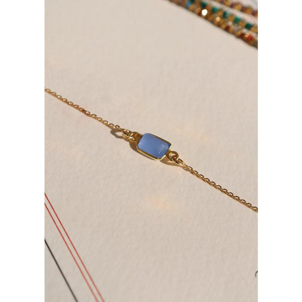 Stone Bracelet Quartz Blue