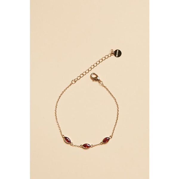 Red on sale gold bracelet