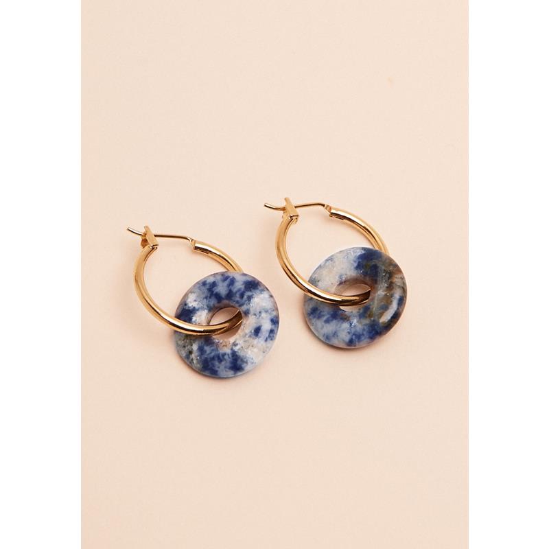 Earrings Sodalite Blue