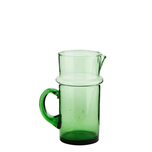 Beldi Glass Jug Green